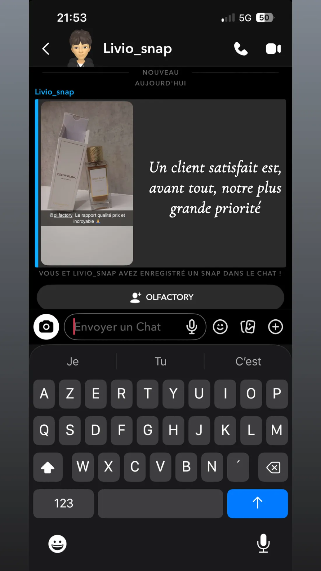 Avis client